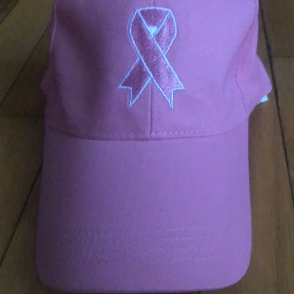 Pretty in pink cancer awareness Baseball Caps - Picture 2 of 2